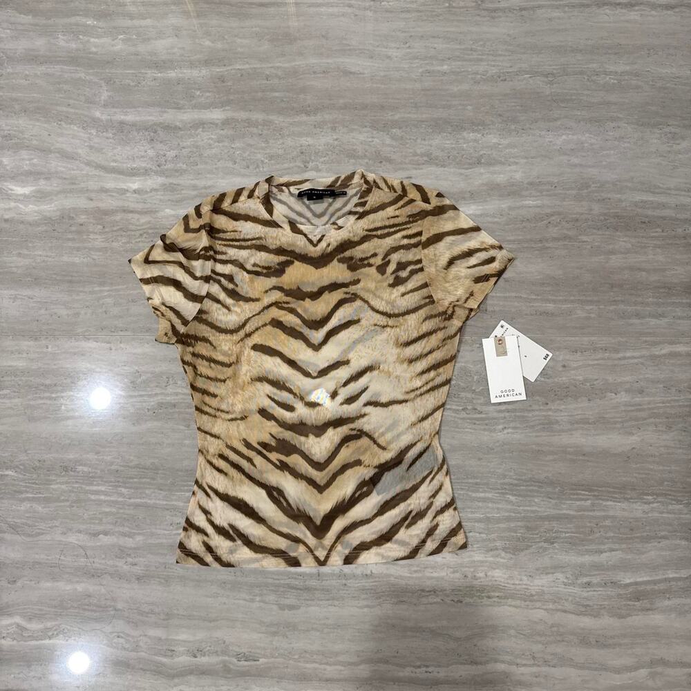 Good american mesh baby tee